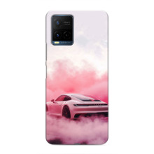 Чохол з авто Порше для Vivo Y21 / Y21s – Рожевий Порше