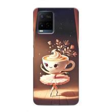 Чехол с мемом Тралалело тралала на Vivo Y21 / Y21s (Балерина капучина)