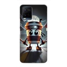 Чехол с мемом Тралалело тралала на Vivo Y21 / Y21s (Капучино асасино)