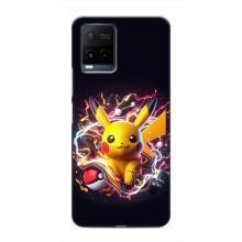 Чехол с Пикачу на Vivo Y21 / Y21s – Пикачу с мячом