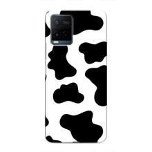 Чехол с принтом коровы на Виво у21 / у21с – Черный принт