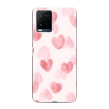 Чехол с розовым рисунком для Vivo Y21 / Y21s