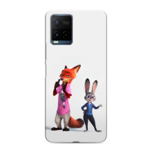 Силіконовий чохол з принтом Зоотрополіс для Vivo Y21 / Y21s – Джуді і Нік