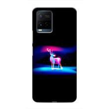 Силіконовий бампер з картинкою звірів для Vivo Y21 / Y21s (Яскравий олень)
