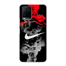 Силиконовый Чехол на Vivo Y21 / Y21s с картинкой Nike (Nike дым)