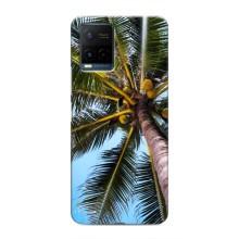 Силиконовый чехол с КАРТИНКАМИ лето для Vivo Y21 / Y21s (AlphaPrint) (Пальма)
