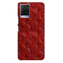 Текстурный Чехол Louis Vuitton для Виво Y21 – Красный ЛВ