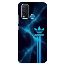 Чехлы Адидас для ViVO Y30 (AlphaPrint) (Синий Адидас)