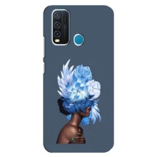 Чехлы (ART) Цветы на ViVO Y30 (VPrint) (Цветы на голове)