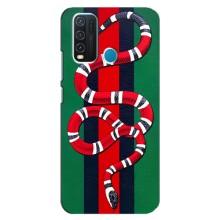 Чехлы ГУЧЧИ для Виво у30 (AlphaPrint) (Gucci змия)