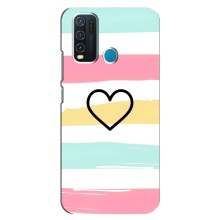 Чехлы с тематикой "Маленькие Сердечки" на ViVO Y30 (Красивое сердечко)