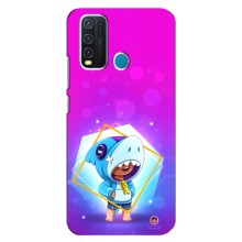 Чехол Бравл Старс для ViVO Y30 (Леон в костюме Акулы)