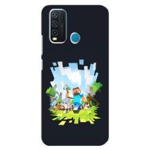 Чехол Майнкрафт на ViVO Y30 (AlphaPrint) Minecraft (персонажи Minecraft)