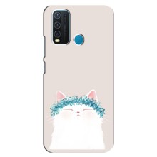 Чехол на тематику: Коты для ViVO Y30 (Белый котик)