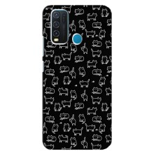 Чехол на тематику: Коты для ViVO Y30 (Котики на черном)