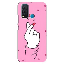 Чехол с принтом для ViVO Y30 (AlphaPrint - Знак сердечка) – Знак Love