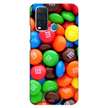 Чехол с изображением  вкусной еды для ViVO Y30 (Разноцветные M&M'S)