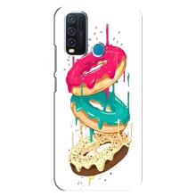 Чехол с изображением  вкусной еды для ViVO Y30 (Сочные пончики)