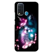 Чехол с Лисичкой для ViVO Y30 (Черная Лиса)