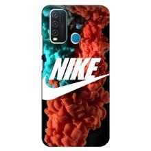 Чехол для ViVO Y30 - с принтом Найк (AlphaPrint) (Дымчатый найк)