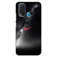 Чехол для ViVO Y30 - с принтом Найк (AlphaPrint) (Найк красный)