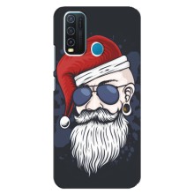 Чехол Санта Клаус для ViVO Y30 (Рождественский МЕН)