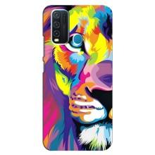 Чехол со Львом для ViVO Y30 (VPrint) (Яркий Лев)