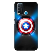 Чехол с Щитом Капитана Америки на ViVO Y30 (Яркий Щит Капитана)
