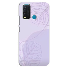 Чохол квітковий дизайн для ViVO Y30 – Монстера фіолетова