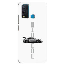 Чохол з авто Порше для ViVO Y30 – білий порше