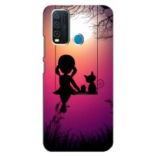 Девчачий Чехол для ViVO Y30 (На качели)