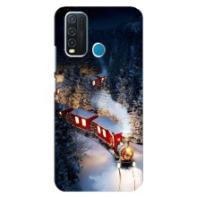 Силиконовый бампер на рождество для ViVO Y30 (Поезд)