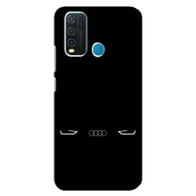 Силиконовый бампер с картинкой машины на ViVO Y30 (Силует Audi)