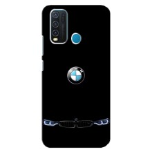 Силиконовый бампер с картинкой машины на ViVO Y30 (Черный BMW)