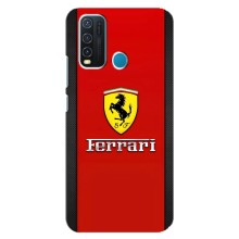 Силиконовый бампер с картинкой машины на ViVO Y30 (Ferrari Logo)