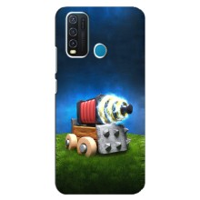 Силиконовый Чехол (атрибутика Клеш Роял) для ViVO Y30 (Пушка)