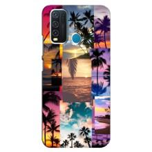 Силиконовый чехол с КАРТИНКАМИ лето для ViVO Y30 (AlphaPrint) (Летний отпуск)
