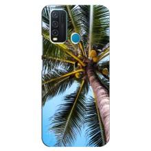 Силиконовый чехол с КАРТИНКАМИ лето для ViVO Y30 (AlphaPrint) (Пальма)