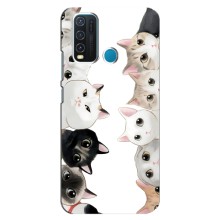 Силиконовый чехол с котиком для ViVO Y30 (Коты)