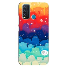 Силиконовый чехол с котиком для ViVO Y30 (Mew)