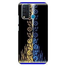 Силиконовый Чехол на ViVO Y30 (Патриотическая вышиванка)