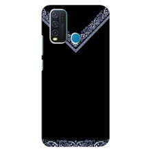 Силиконовый Чехол на ViVO Y30 (Воротник вышиванки)