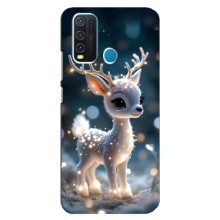 Яскравий чохол для ViVO Y30 з Зимові Оленята – Блискуче оленятко