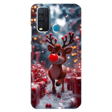 Яскравий чохол для ViVO Y30 з Зимові Оленята – Олень серед подарунків