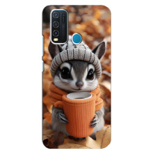 Печатный чехол «Зверята с кофе» для ViVO Y30