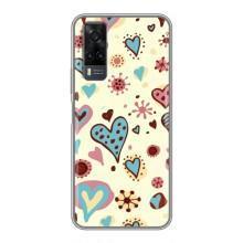 Чехлы для любимой на ВіВо Y31 (VPrint) (Сердечки)