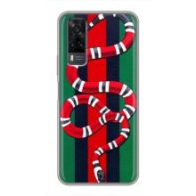 Чехлы ГУЧЧИ для Виво у31 (AlphaPrint) (Gucci змия)