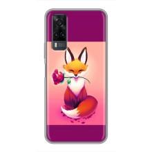 Чехлы с картинкой Лисички для ViVO Y31 (VPrint) (Лисичка с розочкой)
