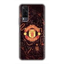 Чехол Манчестер Юнайтед для Виво у31 (AlphaPrint) (эмблема МЮ)