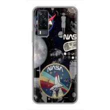 Силіконовый бампер з принтом "Наса" на ViVO Y31 (Art nasa)